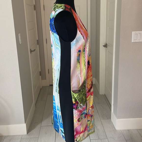 Clover Canyon Tropical Print Sleeveless Sheath Dress Size S - Picture 8 of 11